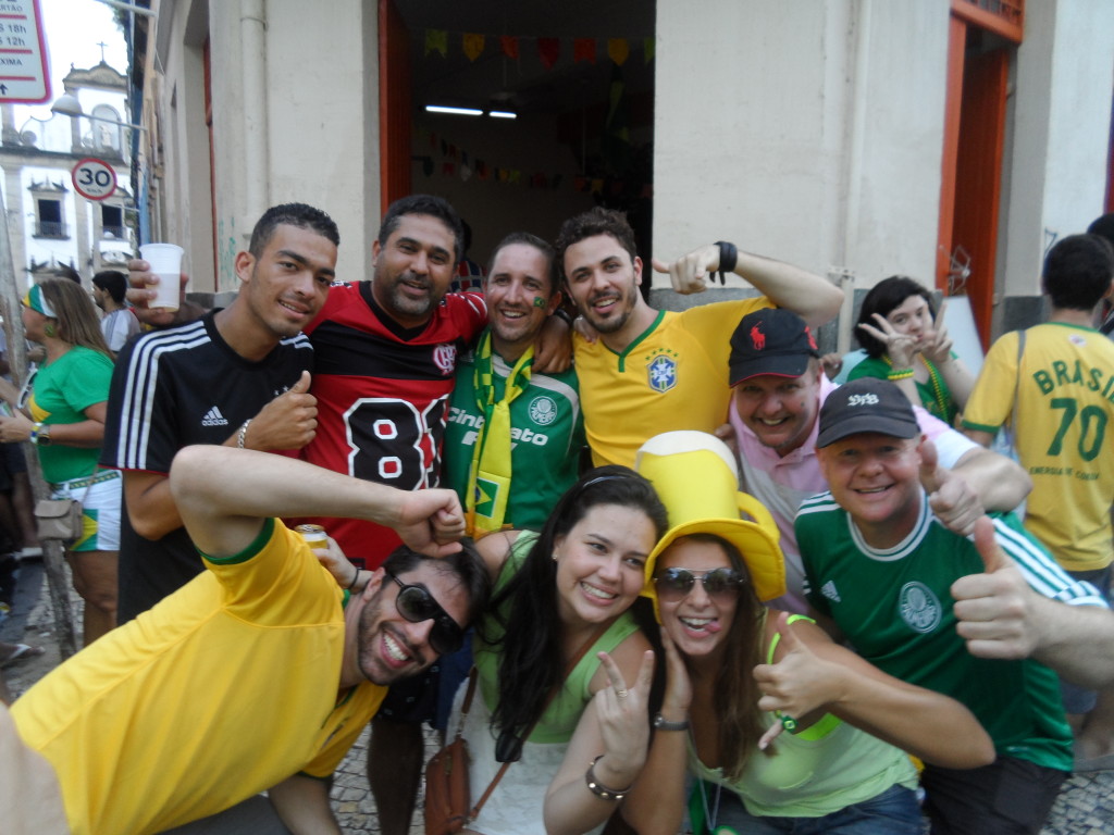 Football fans from around the world in Recife.