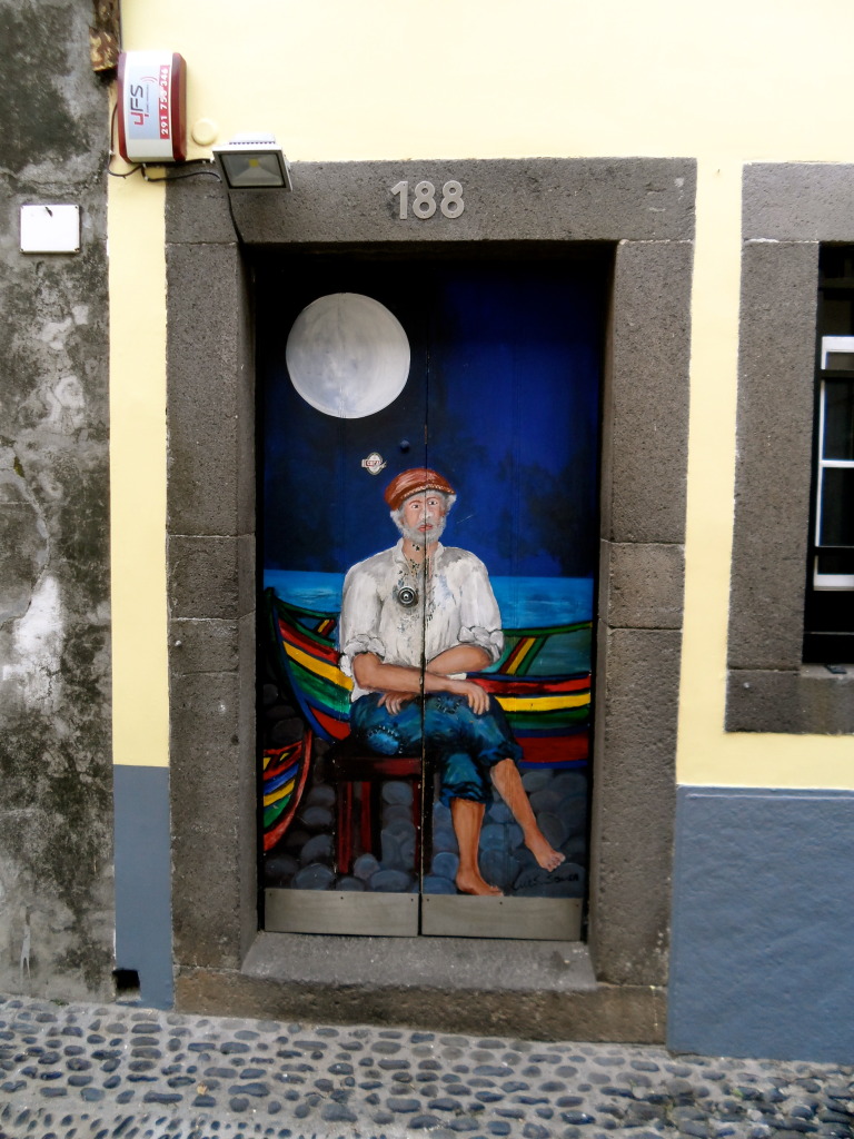 Painted door in Funchal.