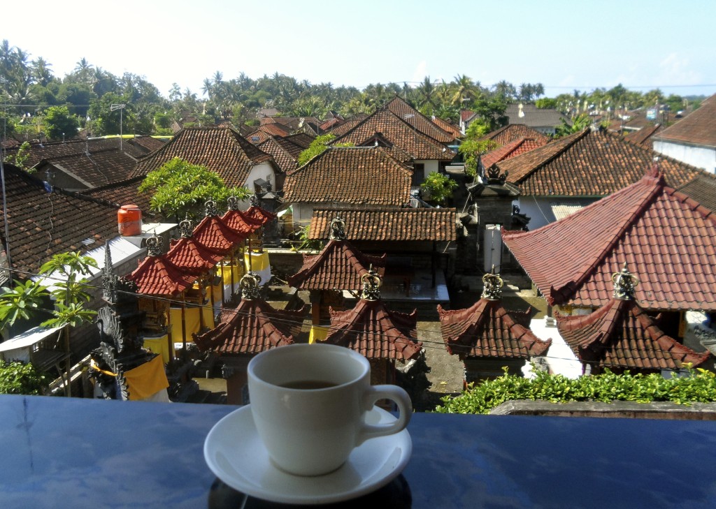 Coffee with a view in Bali.