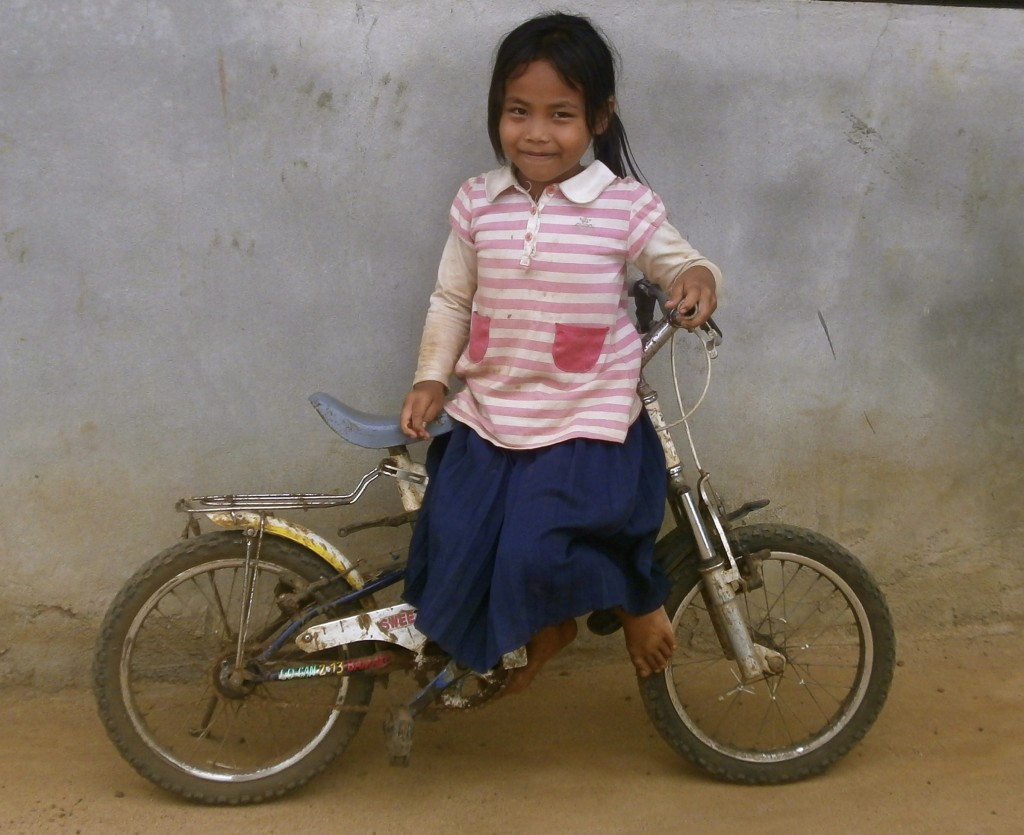 Cambodian biker girl
