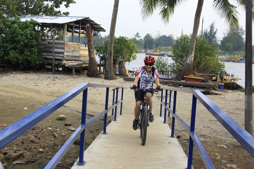 Cycling is popular in Malaysia.