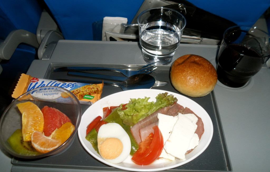 Breakfast on Air Serbia.