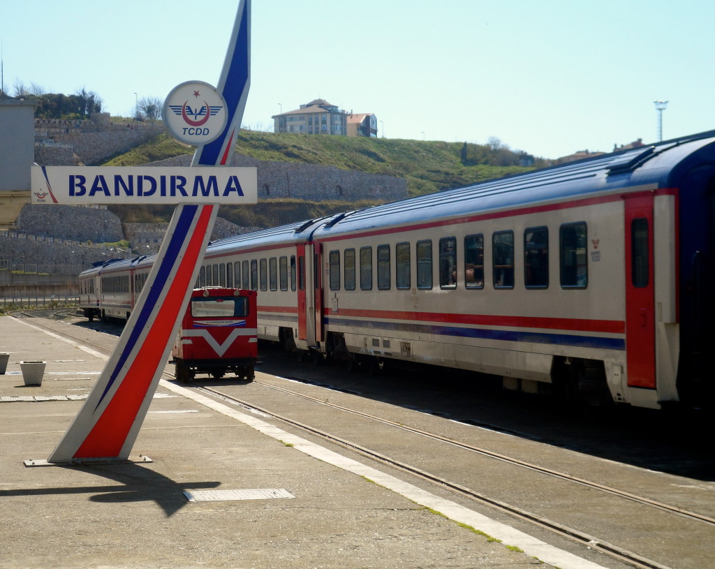 The train from Bandirma to Izmir.