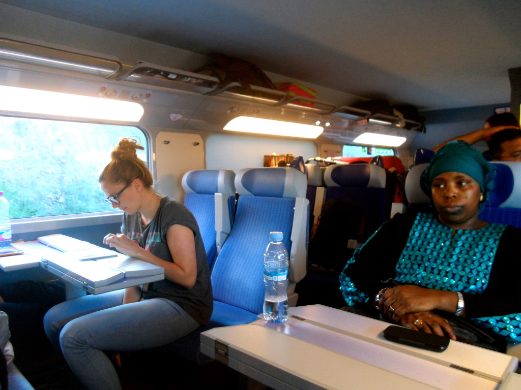 People from all over the world travel with the TGV train.