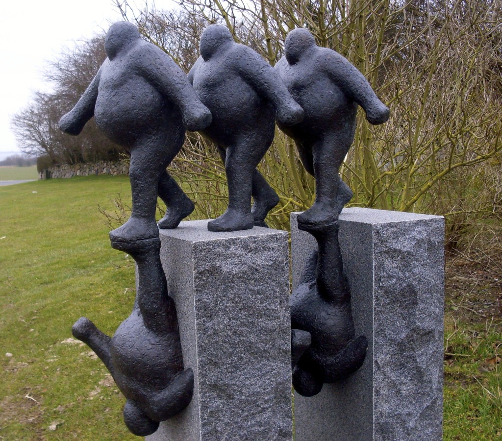 Sculpture by local artist Keld Moseholm.
