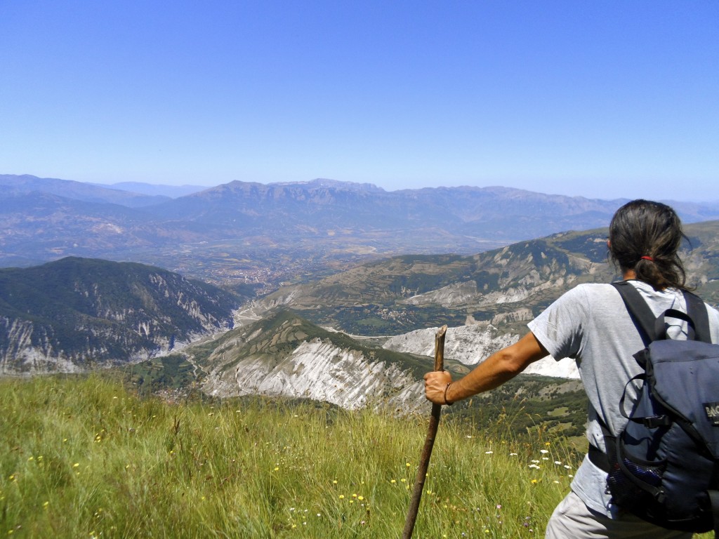 Hiking in Albania gives you great views.