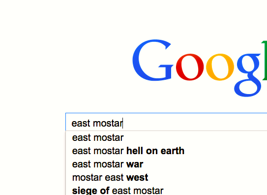 Googling east mostar.