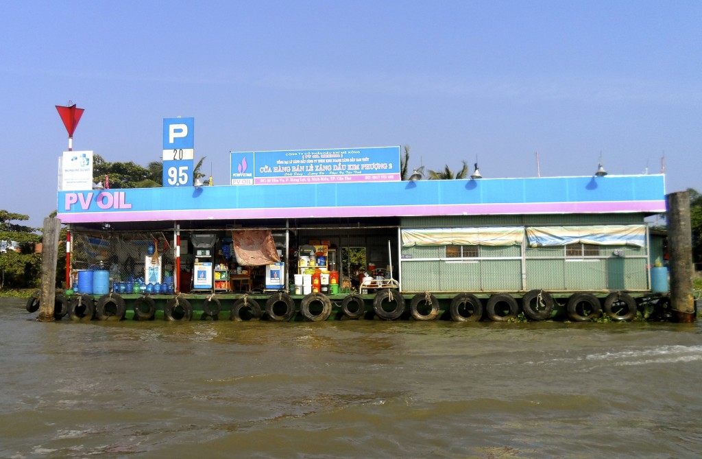 Floating gas station in Vietnam.
