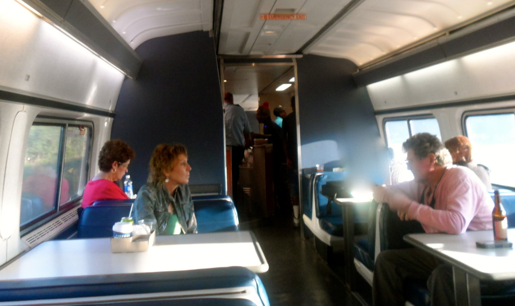 The train cafe at my Amtrak train.
