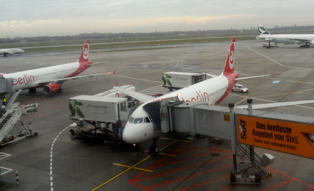 Waiting for my Air Berlin plane.