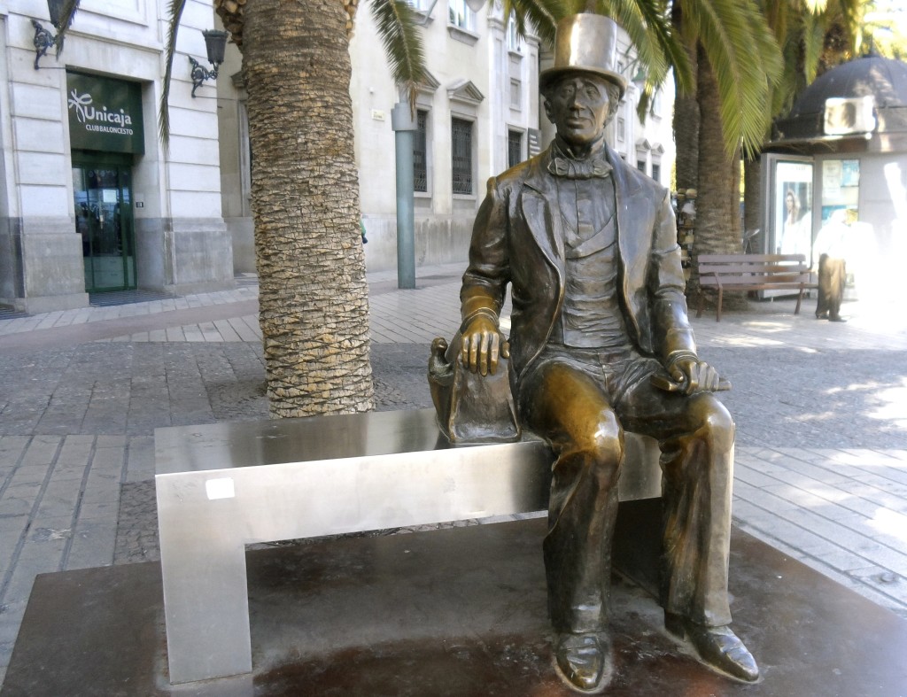 Hans Christian andersen in Malaga.