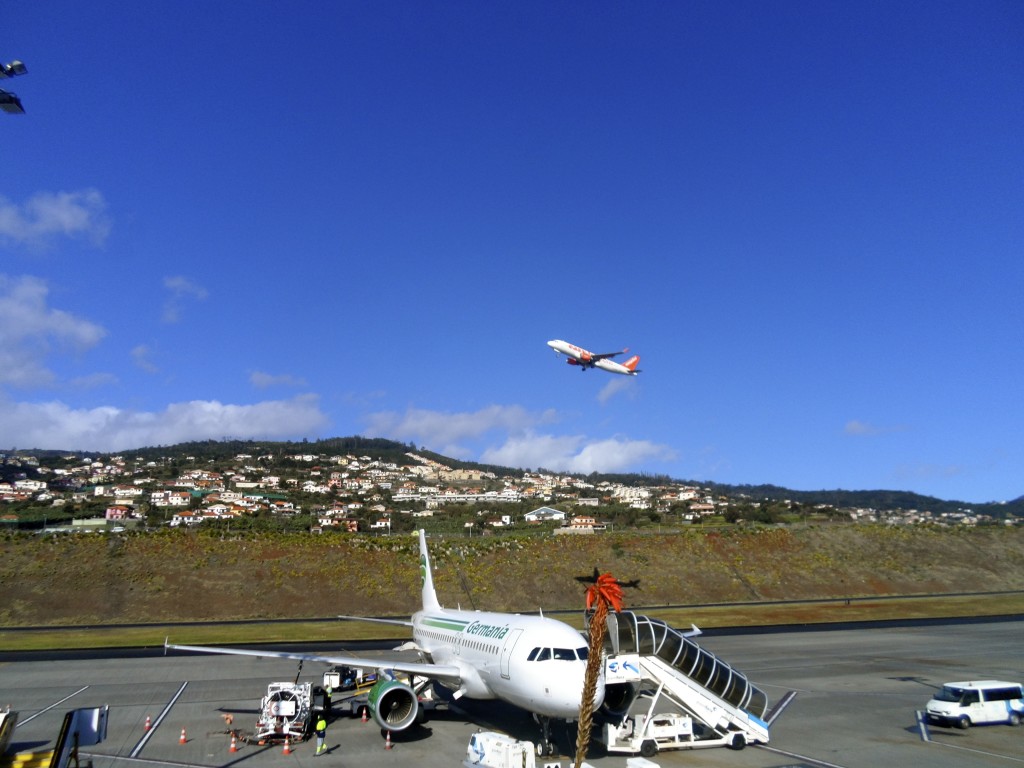 Madeira Airport is in a spectacular location.