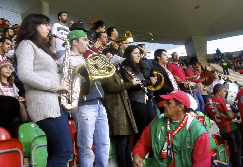 Maritimo fans blowing their horn.