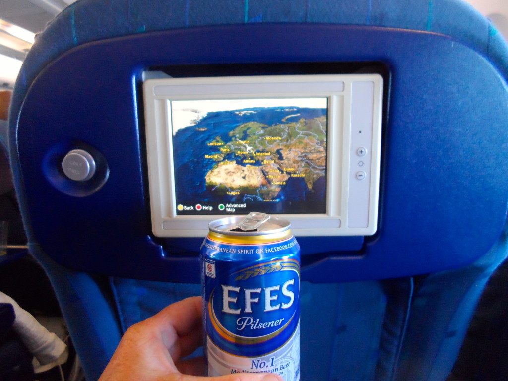 Free beer on Turkish Airlines.