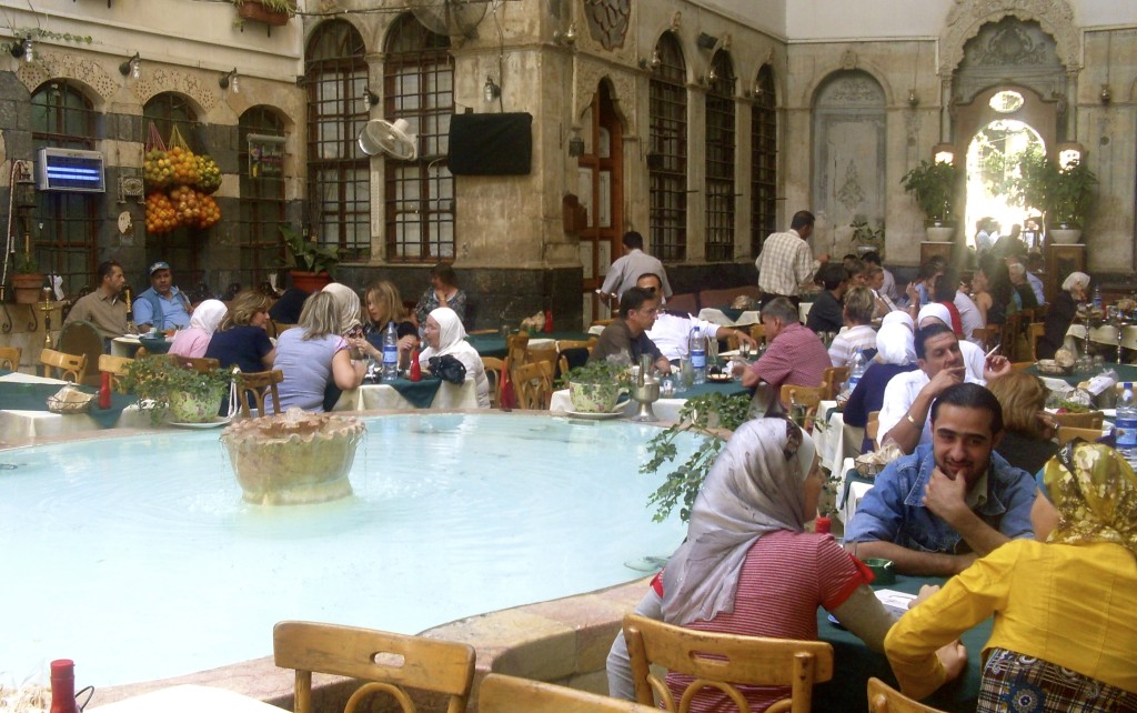 This was my local cafe, when I was working in Damascus, Syria.