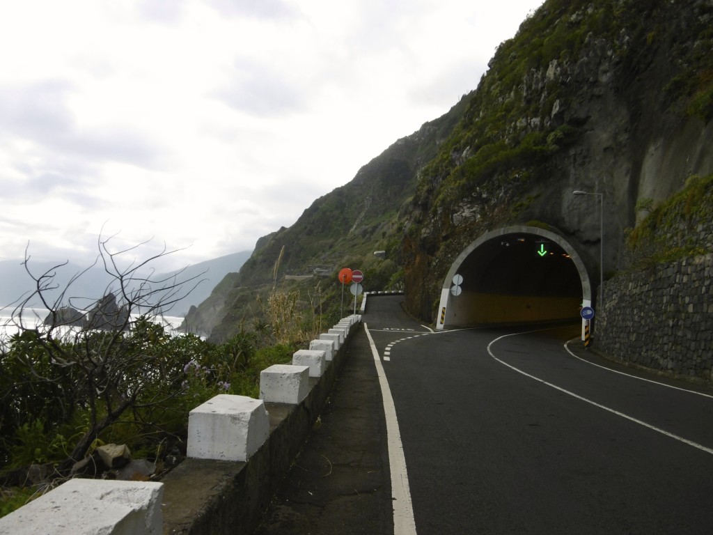 Tunnel with the old road next to it.