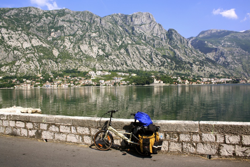 Cycling around Montenegro on a 200$ folding bike.