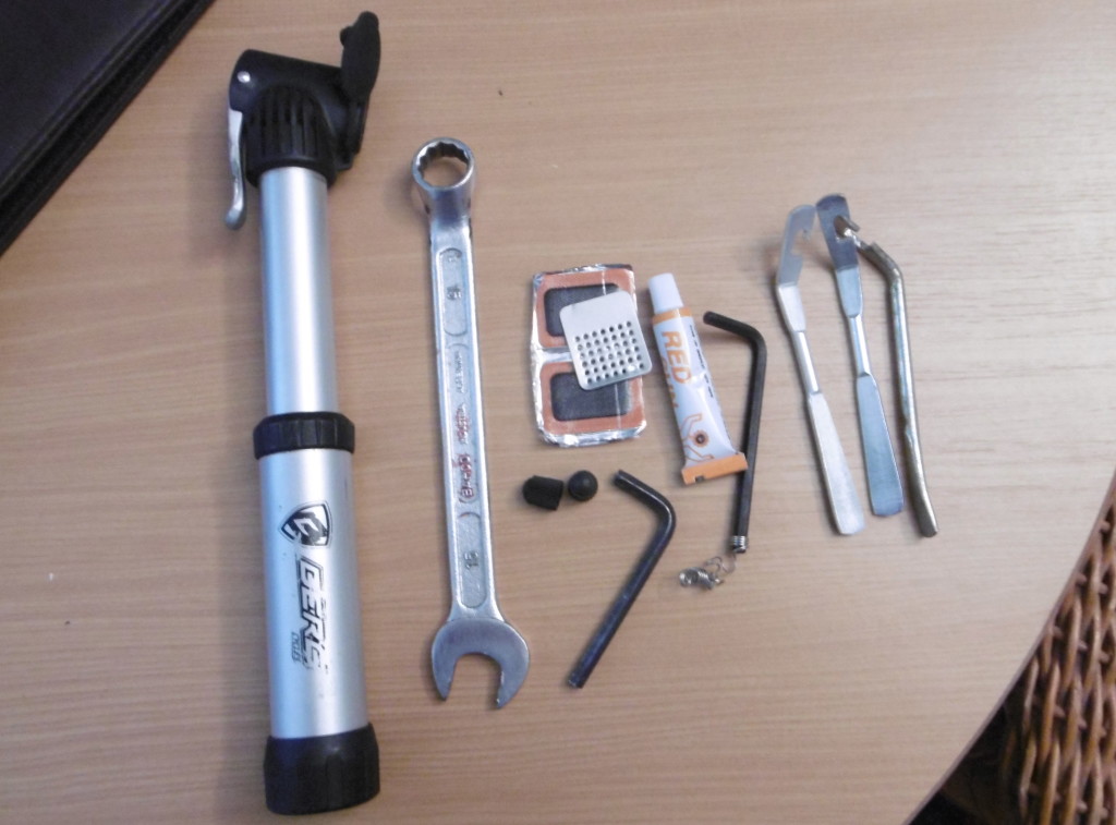 My toolkit for cycling around the world.