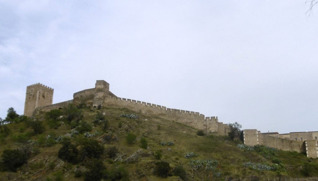 The city walls of Mertola.