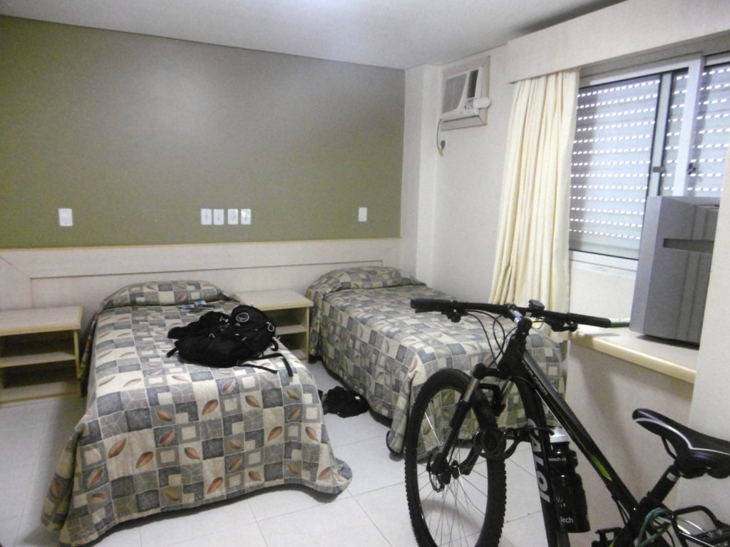 You know you are a tour cyclist when you sleep with you bicycle.