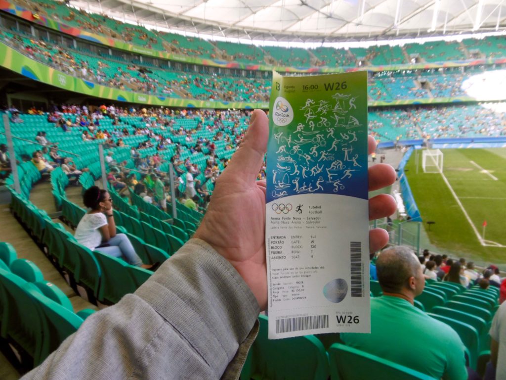 My ticket for the Denmark vs Nigeria game.