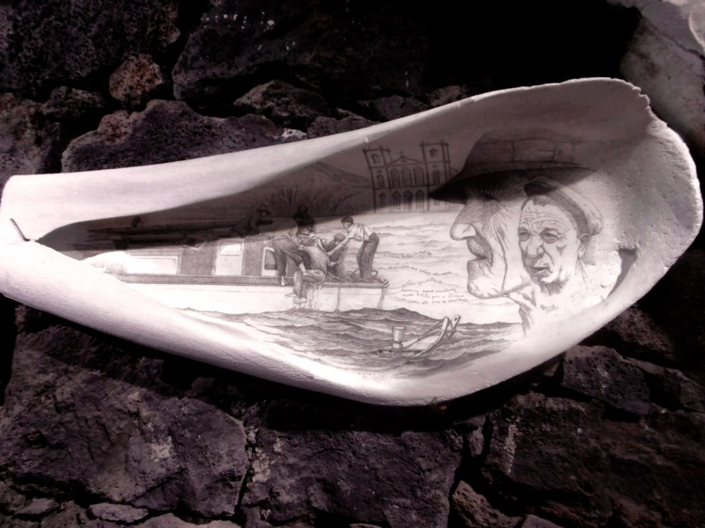 Scrimshaw art from the Azores.