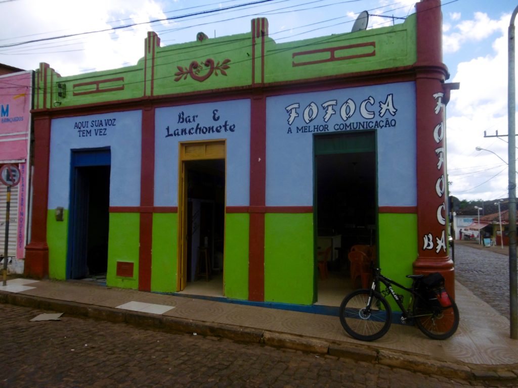 Colorful cafe in rural Bahia.