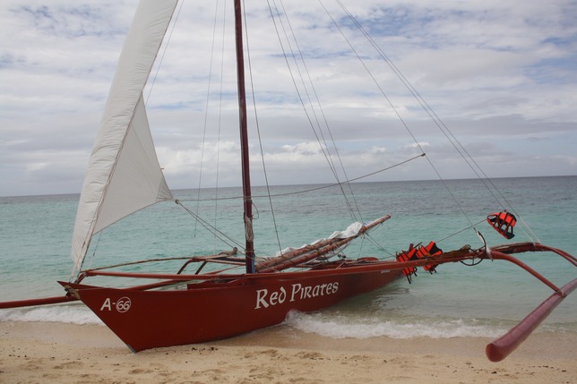 The Red Pirates boat.