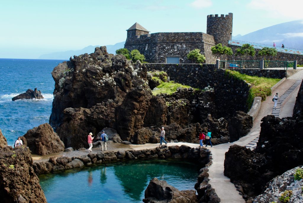 Natural pools and the old fort, which is today and aquarium.