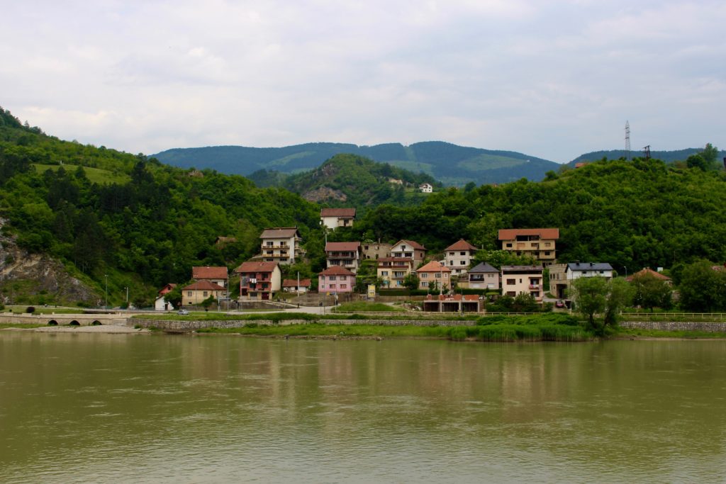 Visegrad has a nice natural setting by the river Drina.