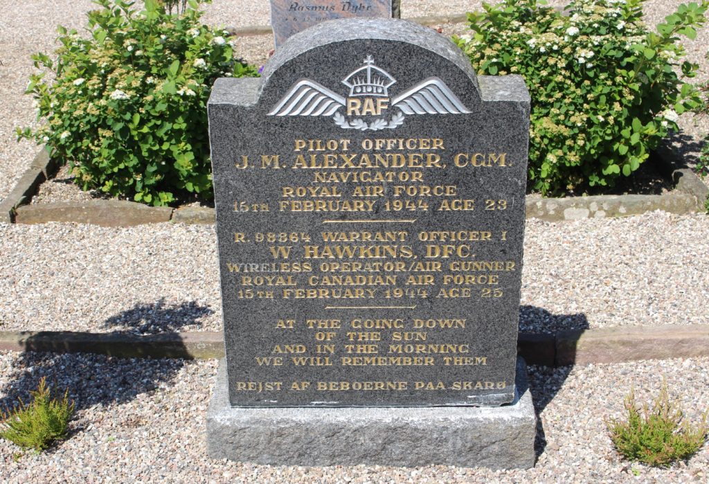 Two RAF solderis from WW2 are buried on the island.