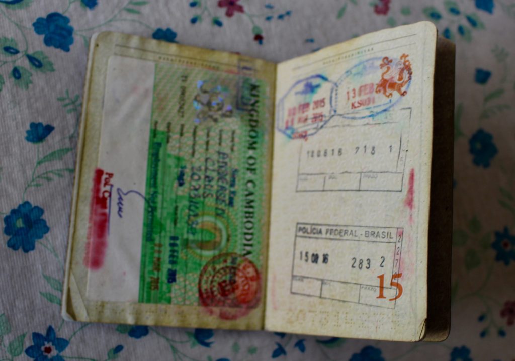 My battered passport.