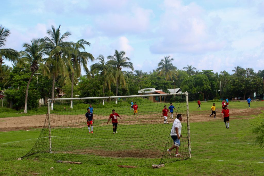 The local football ground in Mazunte.