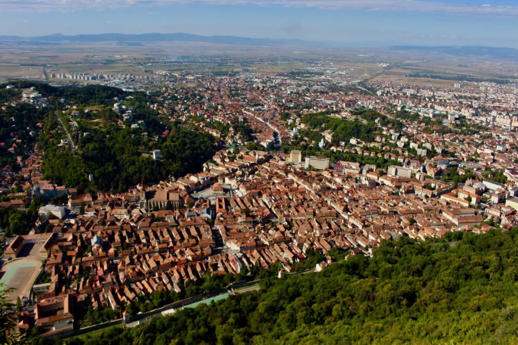 Brasov seen from above.