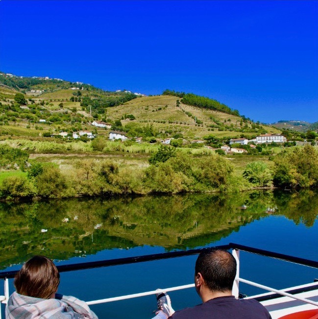 Cruising on the Douro River.