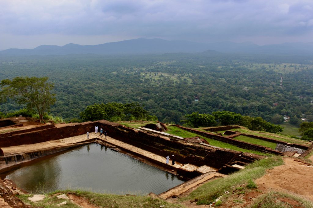 Ancient bathing pool at Sigiriya.