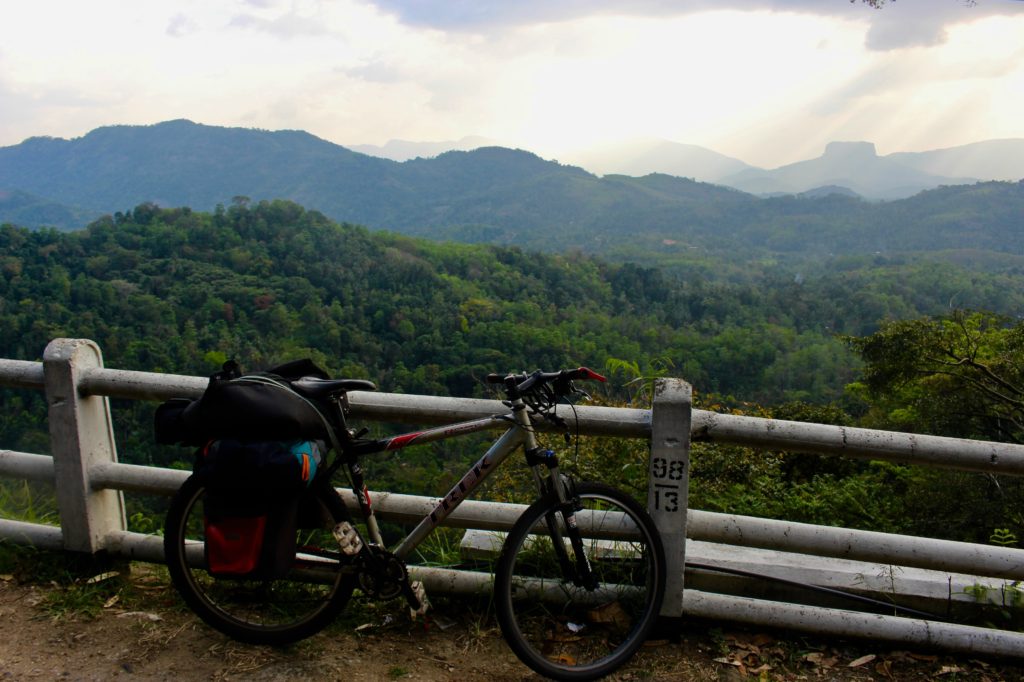 The Sri Lankan mountains are great for cycling.