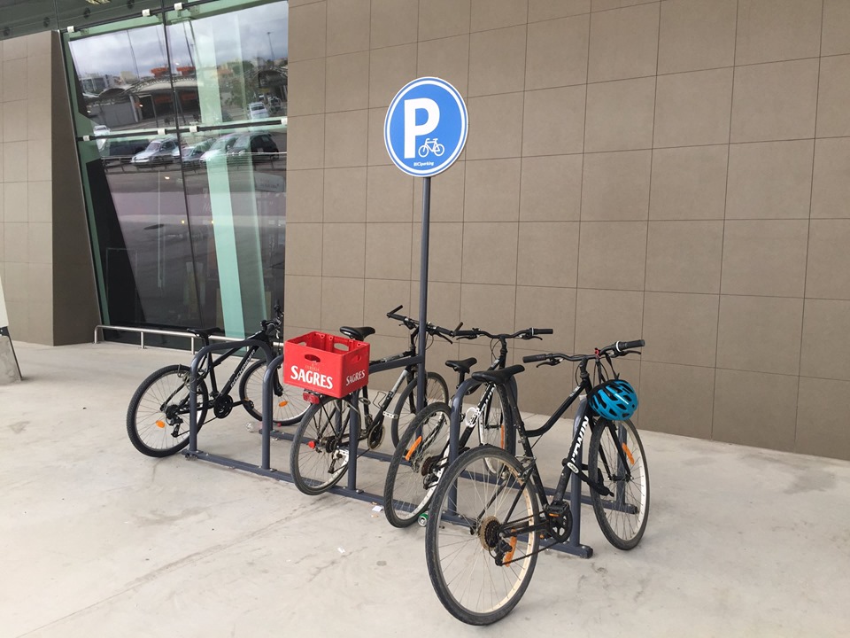 Bicycle parking.