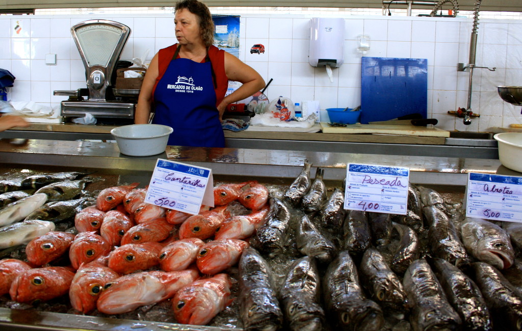 The Fish market in Olhao.