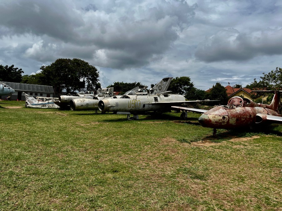 Abandoned fighter jets